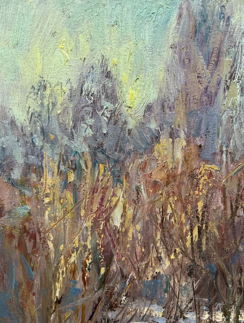 Oil painting February sun V. Mishurovsky - 4