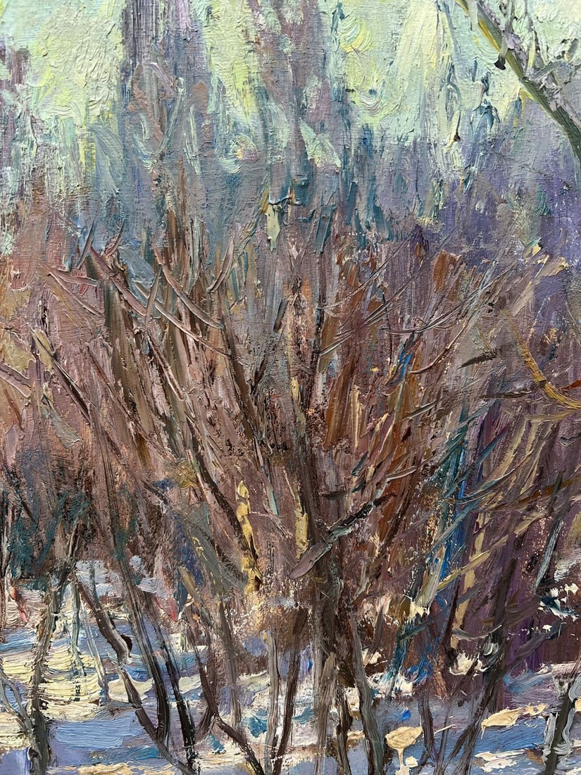 Oil painting February sun V. Mishurovsky - 6