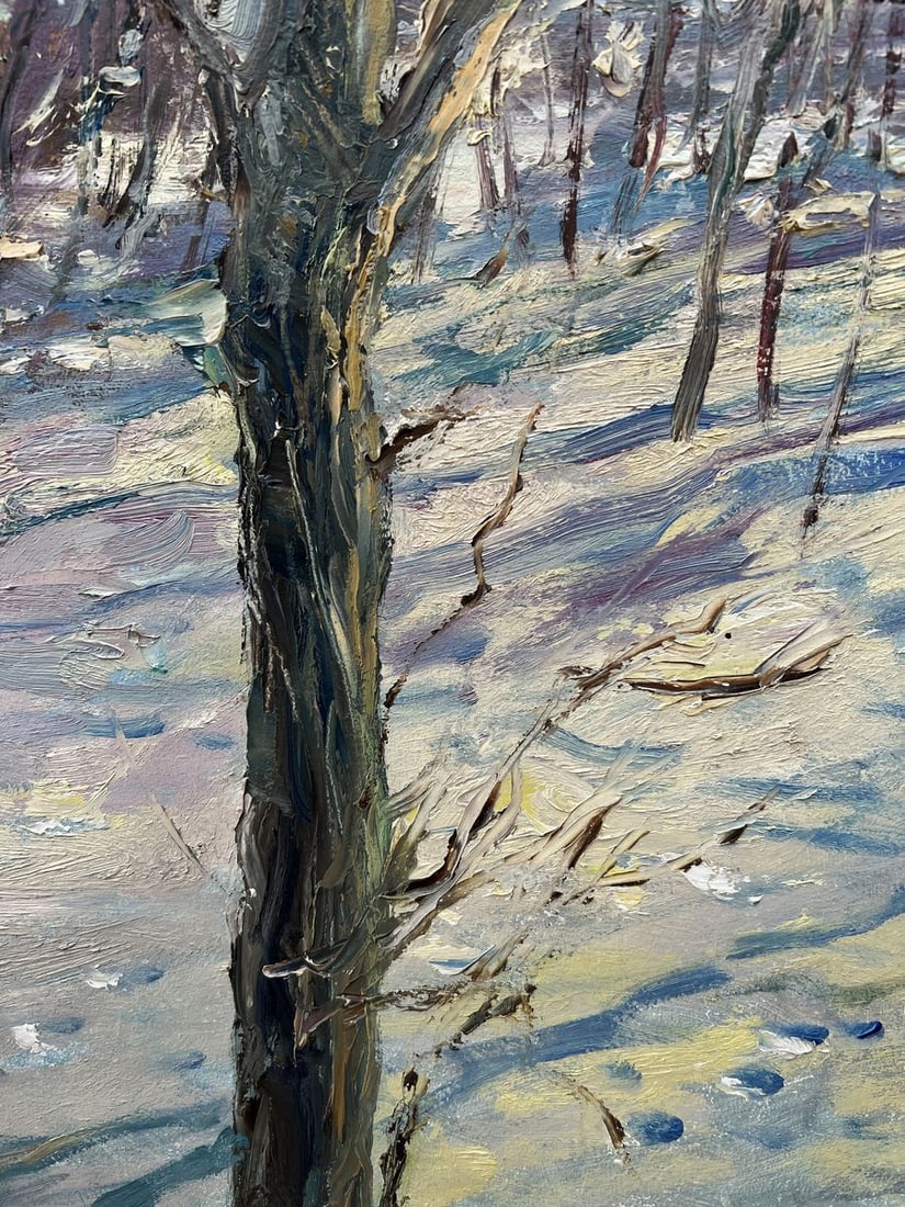 Oil painting February sun V. Mishurovsky - 8