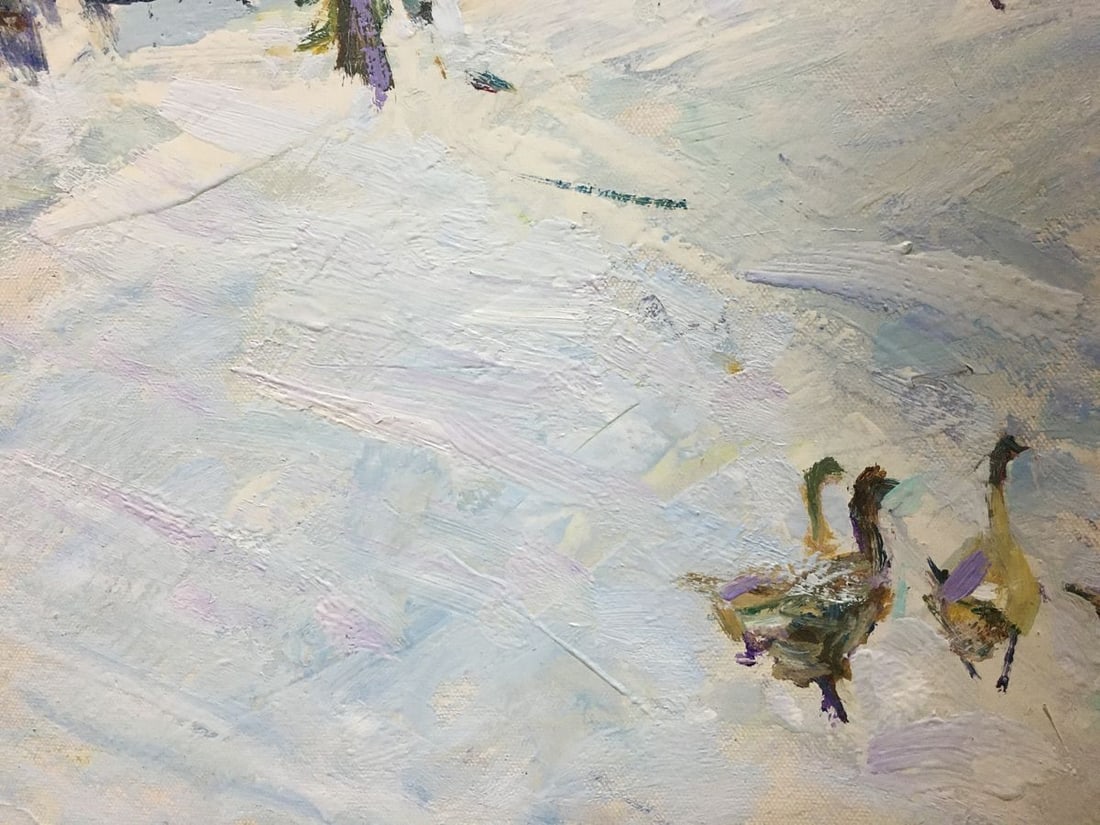 Oil painting Winter landscape Petrov Ivan Semenovich - 7