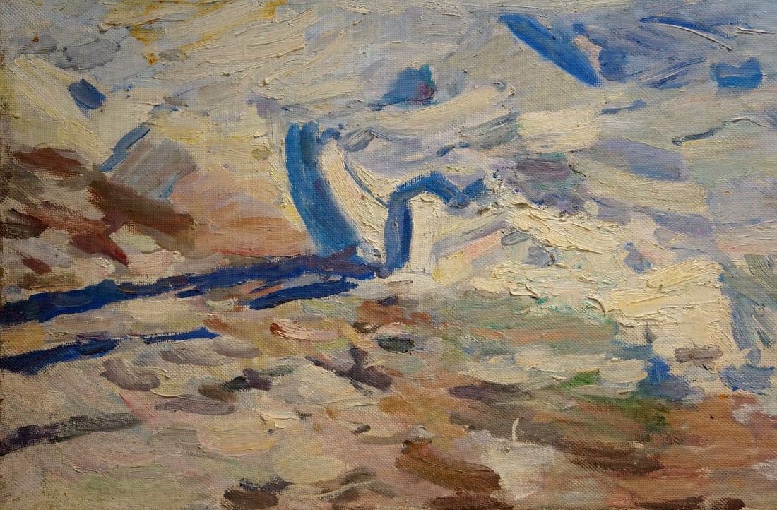 Oil painting Winter landscape Samokhvalov A.N. - 2