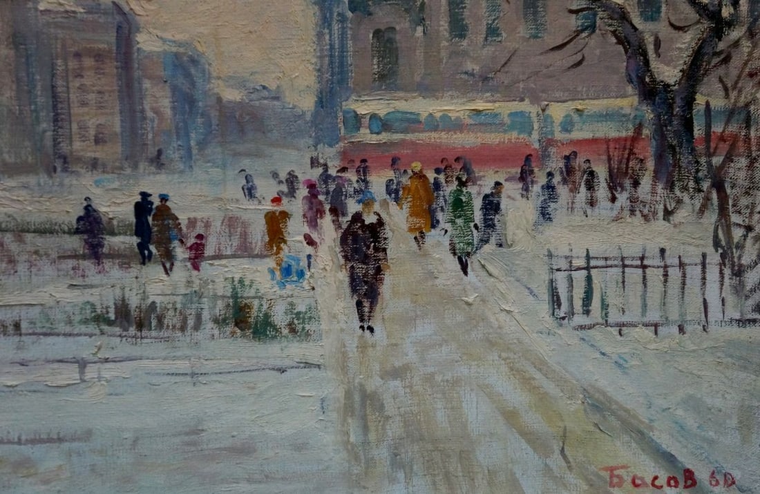 Oil painting City center Basov Yakov Alexandrovich - 5