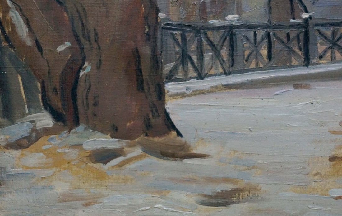 Oil painting Road to the park Kisel Ivan Gordeevich - 2