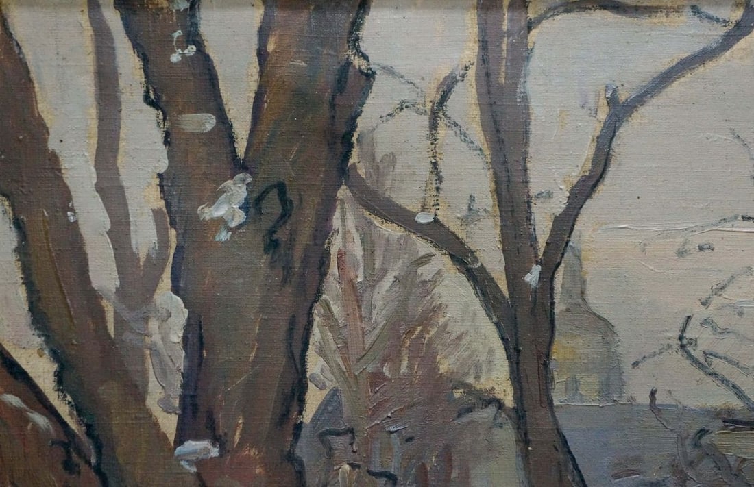 Oil painting Road to the park Kisel Ivan Gordeevich - 3