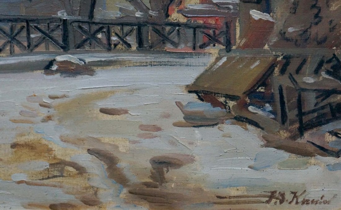Oil painting Road to the park Kisel Ivan Gordeevich - 5