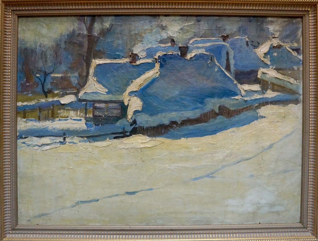 Oil painting Winter has come Petrov George Petrovich: Title: Oil painting Winter has come Petrov George Petrovich Description: NoVern 1570 *** ABOUT THIS PAINTING *** * TITLE: "Winter has come" * ARTISTS: Petrov George Petrovich * SIZE: 59x79 cm/'23.22x3