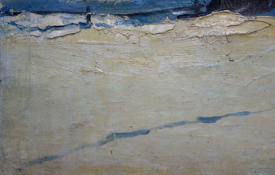 Oil painting Winter has come Petrov George Petrovich - 2