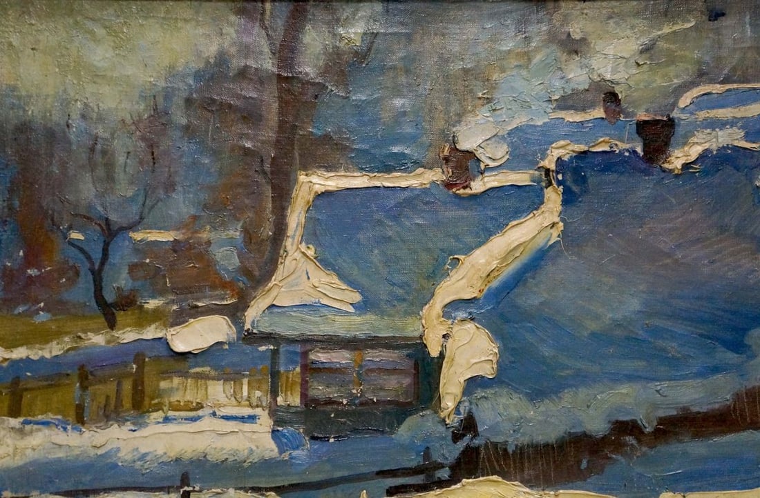 Oil painting Winter has come Petrov George Petrovich - 3