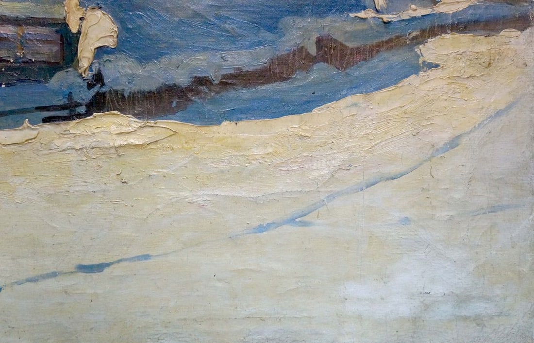 Oil painting Winter has come Petrov George Petrovich - 5