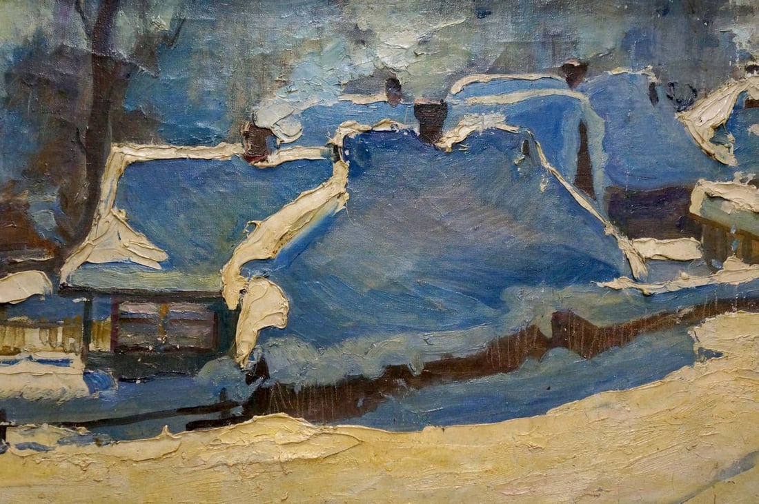 Oil painting Winter has come Petrov George Petrovich - 6