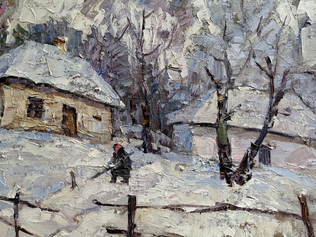 Oil painting It snowed Kalenyuk Alex - 3