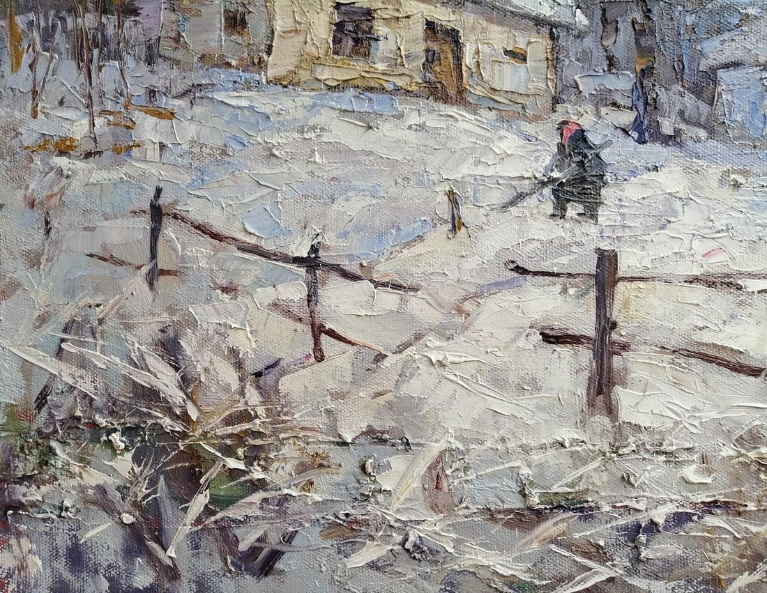 Oil painting It snowed Kalenyuk Alex - 5