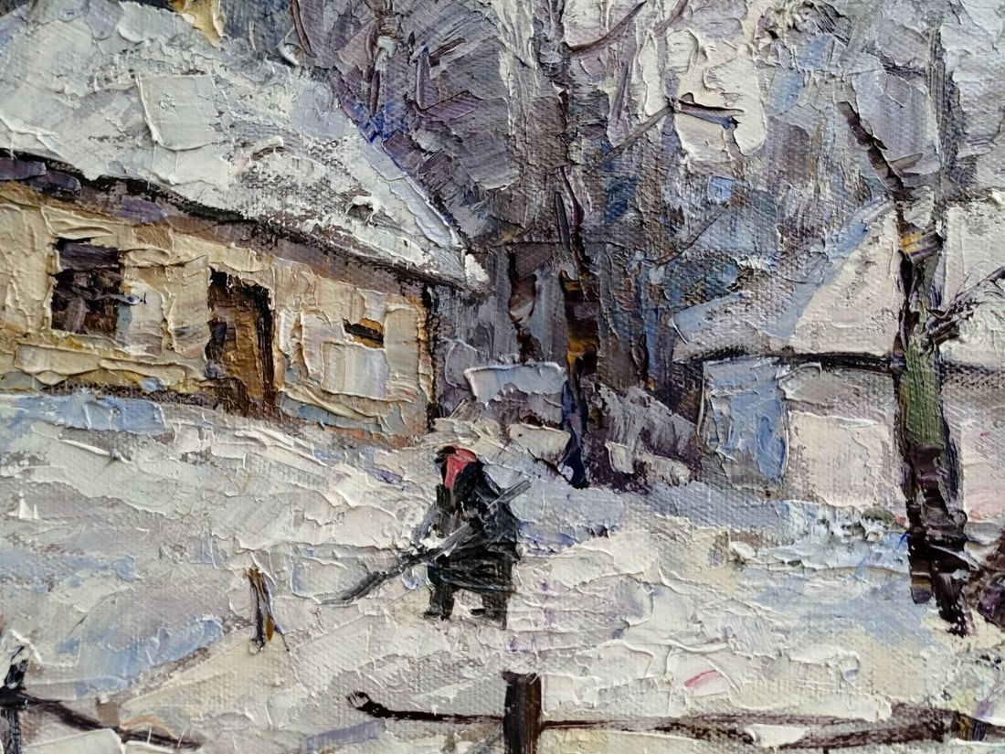 Oil painting It snowed Kalenyuk Alex - 7