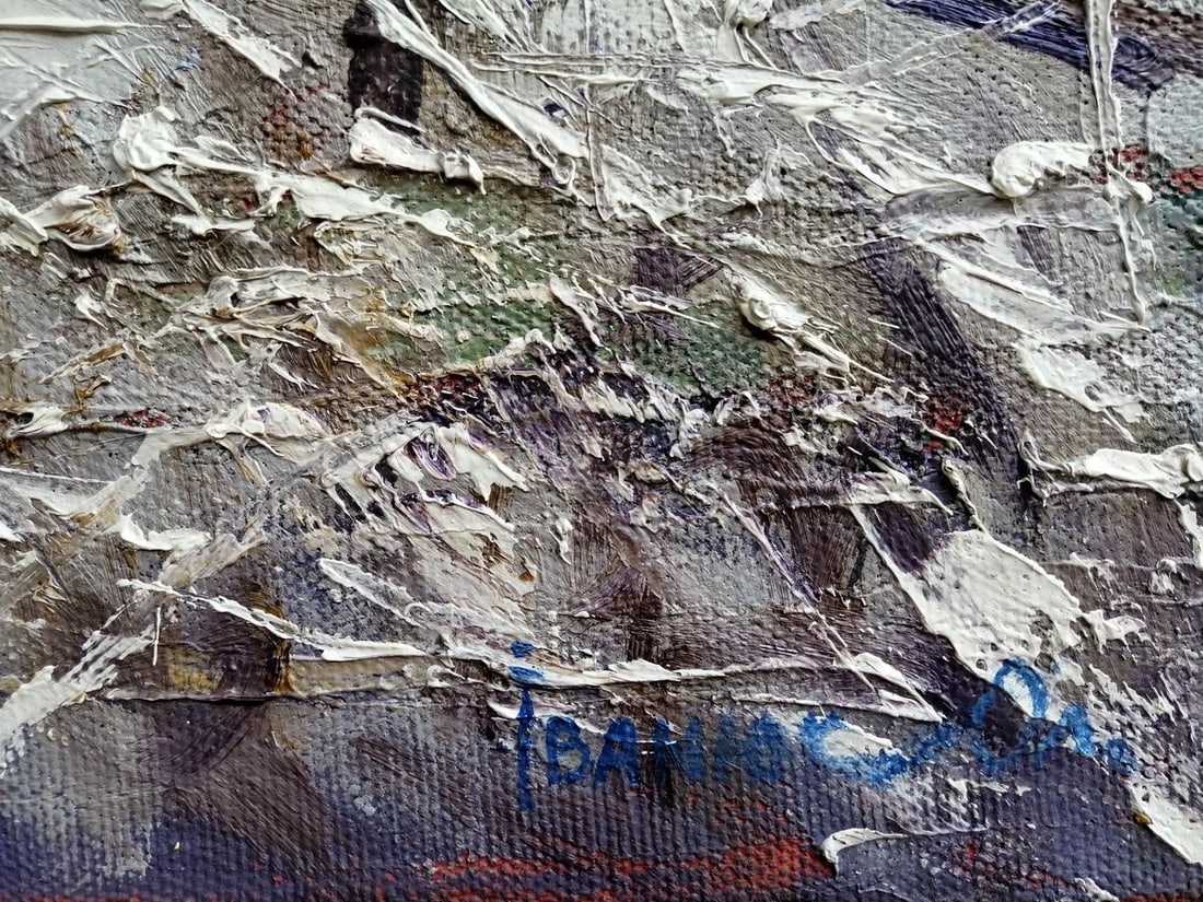 Oil painting It snowed Kalenyuk Alex - 8