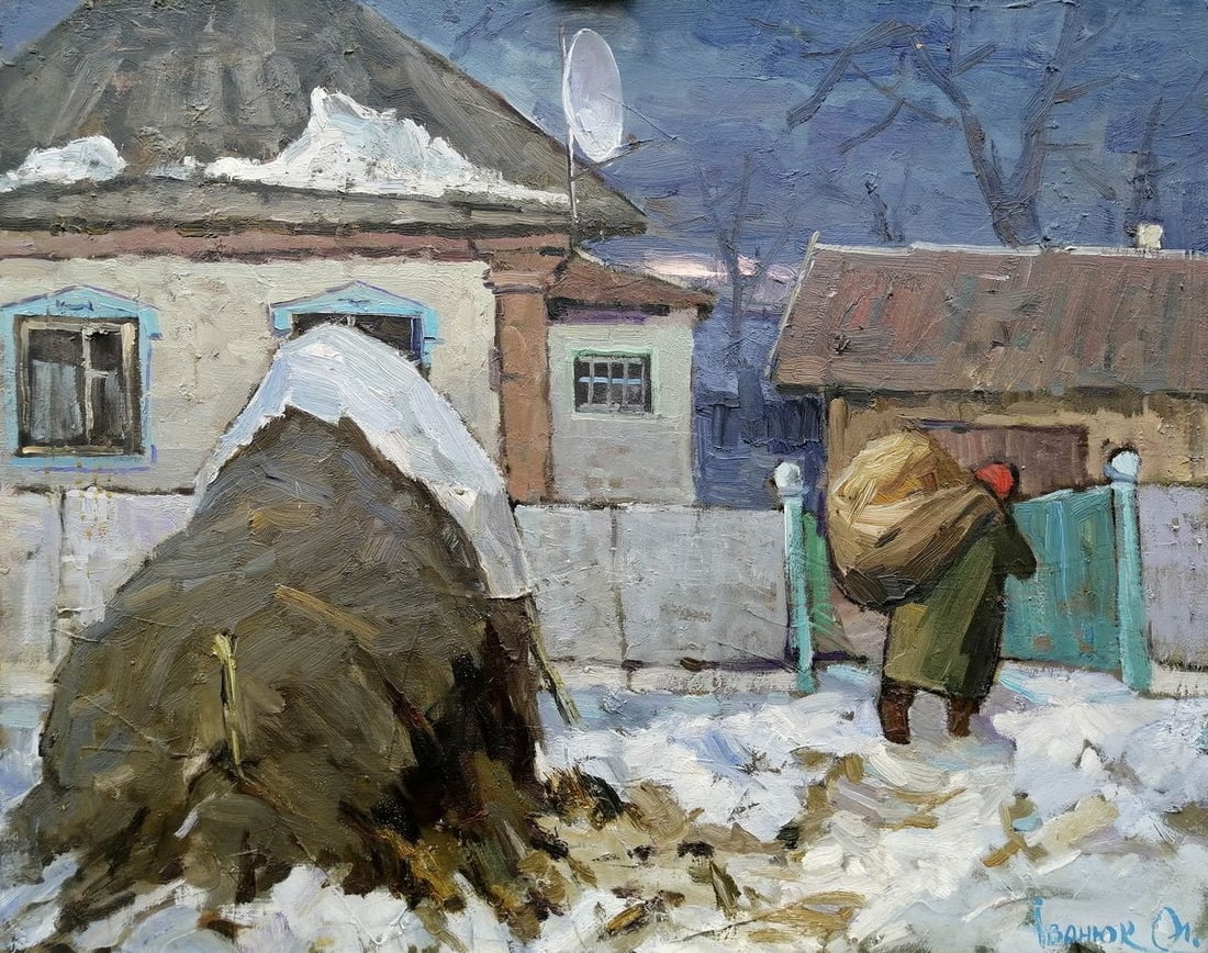 Oil painting Rural life Kalenyuk Alex: Title: Oil painting Rural life Kalenyuk Alex Description: NoKalen 85 *** ABOUT THIS PAINTING *** * TITLE: "Rural life" * ARTISTS: Kalenyuk Alex * SIZE: 100x80 cm/'39.37x31.49 inches' * MEDIUM: oil, ca