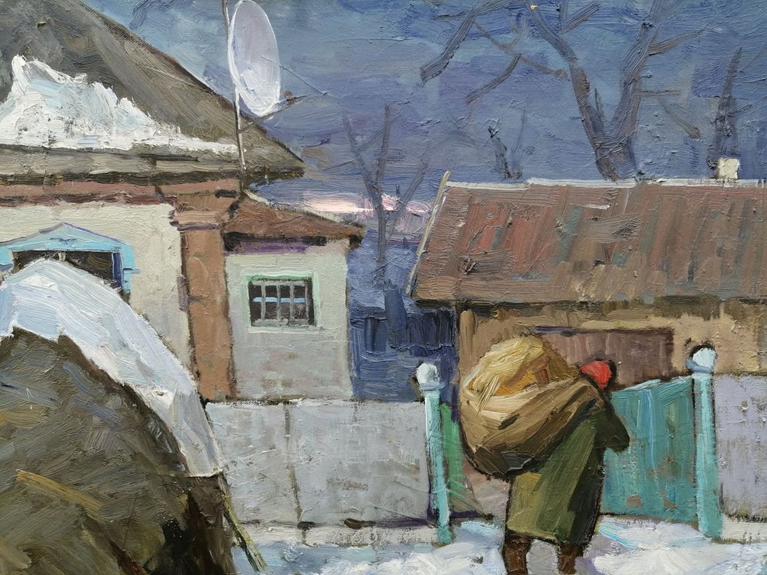 Oil painting Rural life Kalenyuk Alex - 4