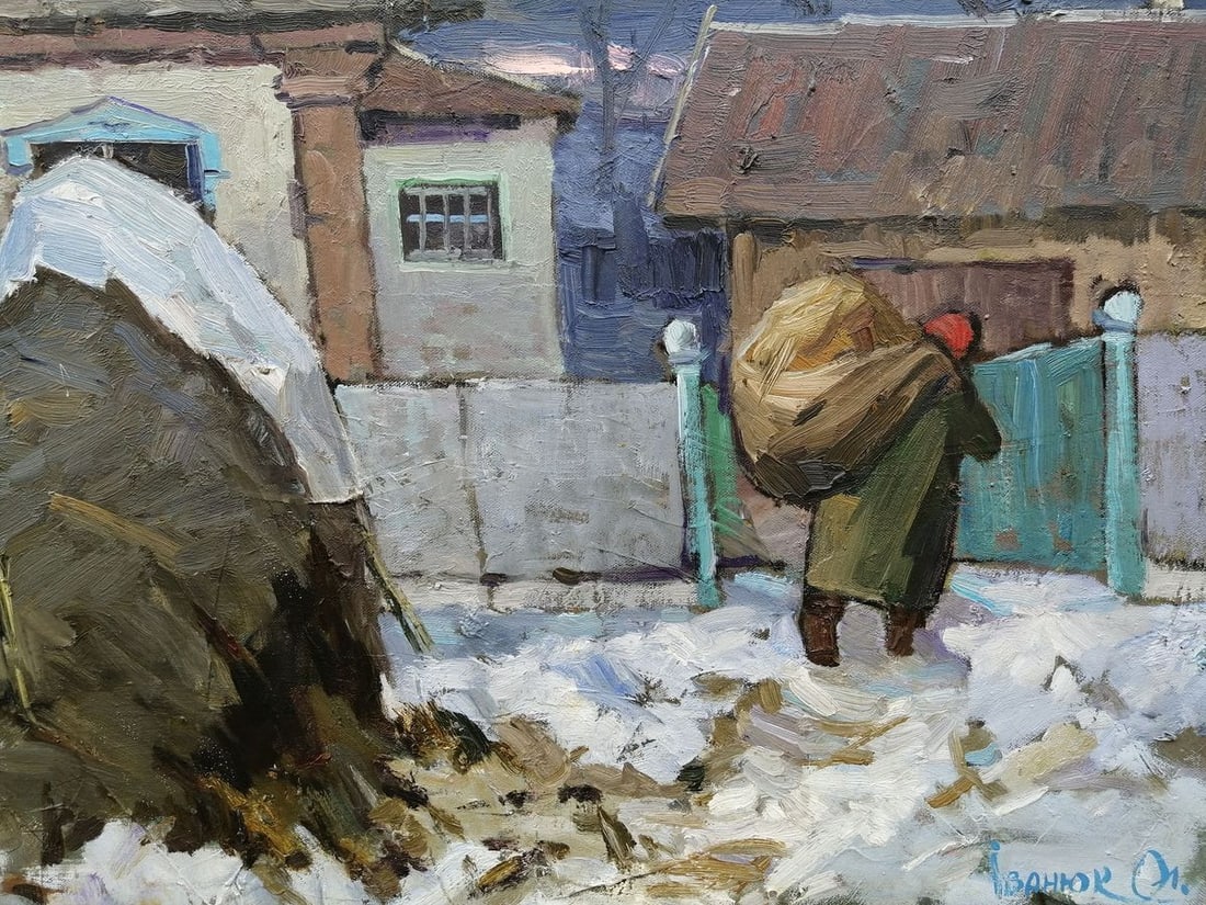 Oil painting Rural life Kalenyuk Alex - 5