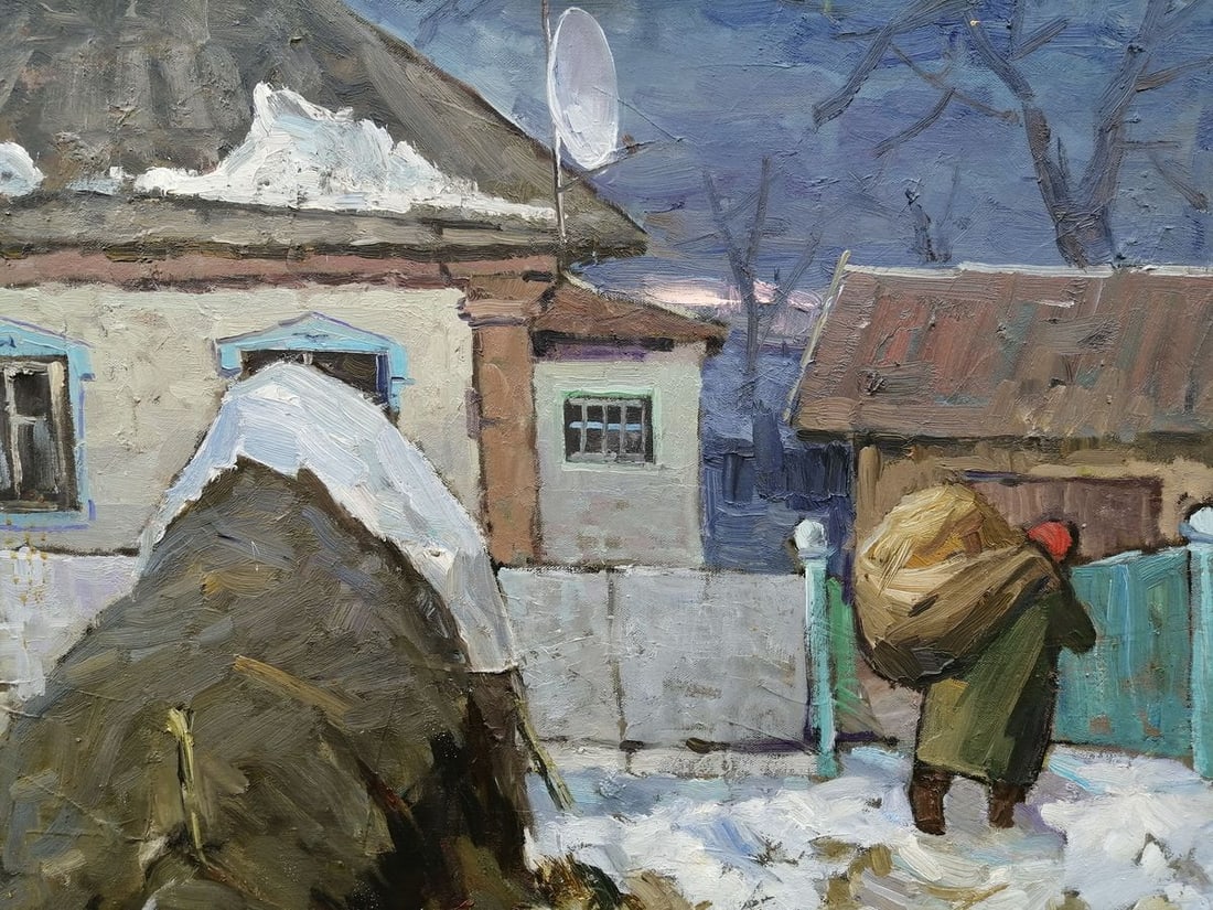 Oil painting Rural life Kalenyuk Alex - 7