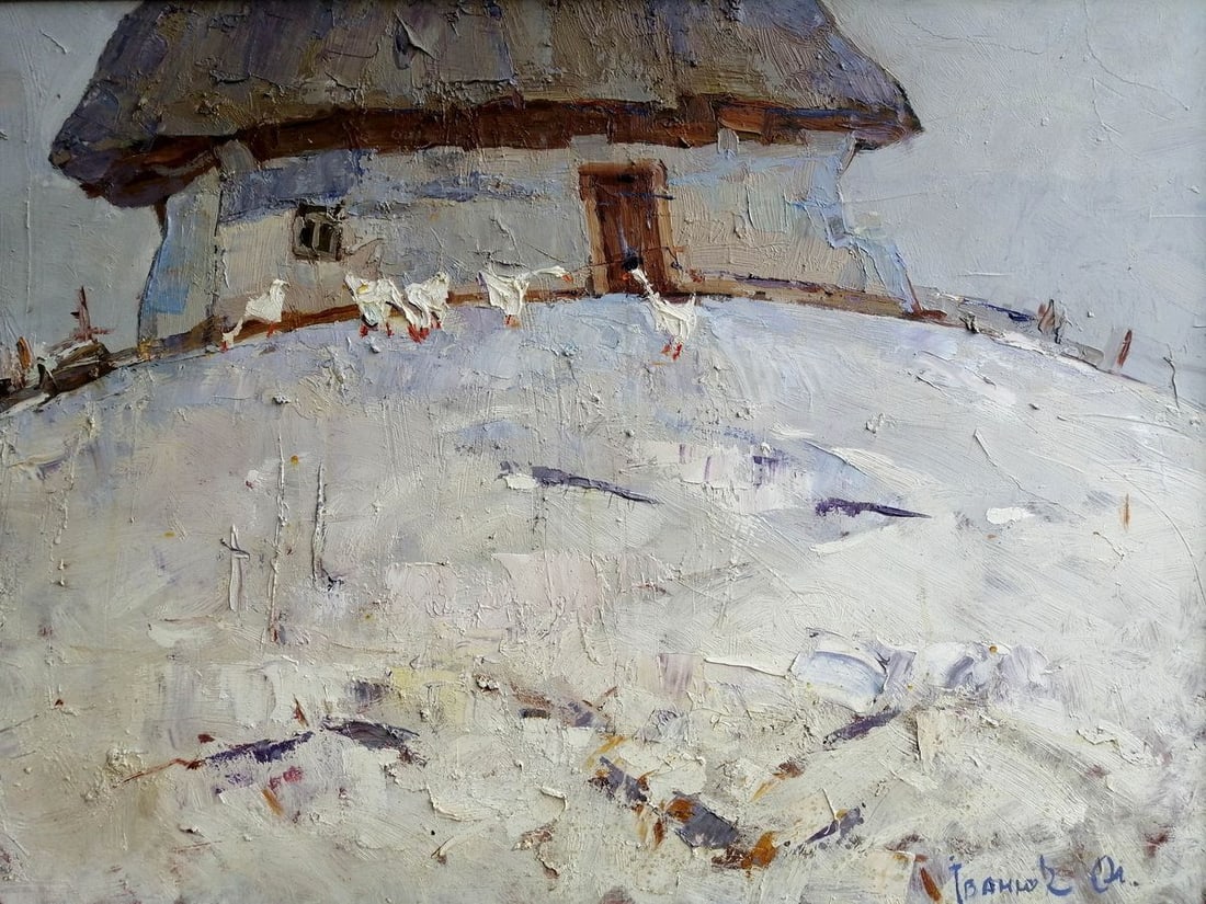 Oil painting In the courtyard Kalenyuk Alex - 2