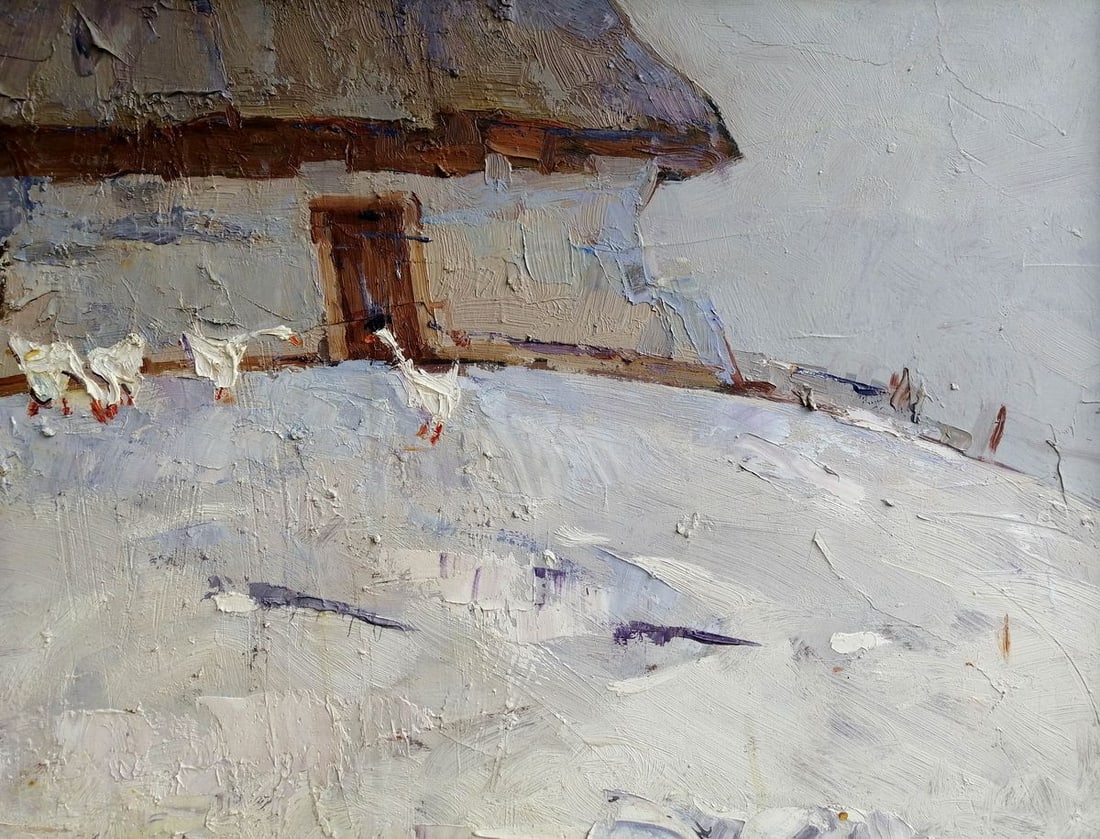 Oil painting In the courtyard Kalenyuk Alex - 3