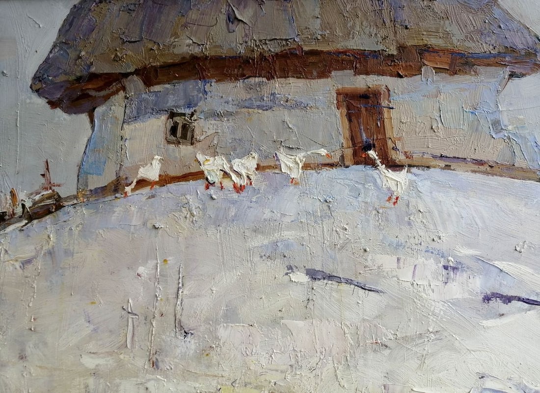 Oil painting In the courtyard Kalenyuk Alex - 4