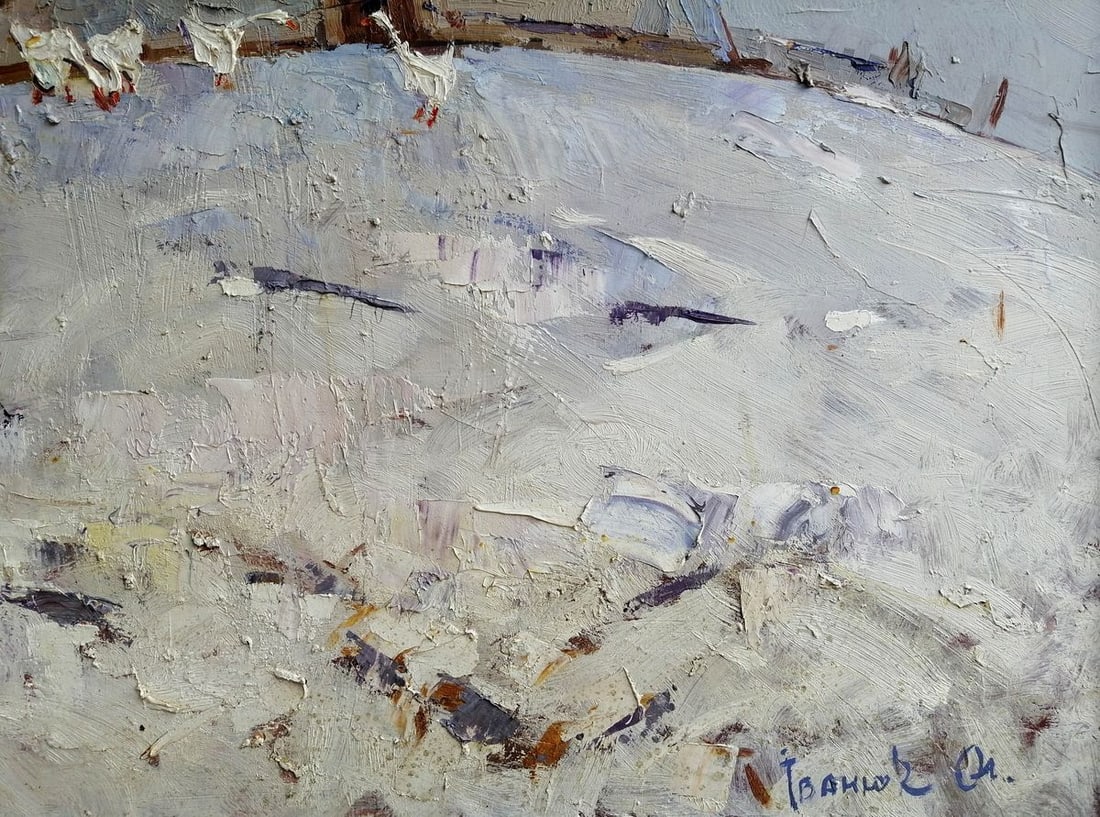 Oil painting In the courtyard Kalenyuk Alex - 6