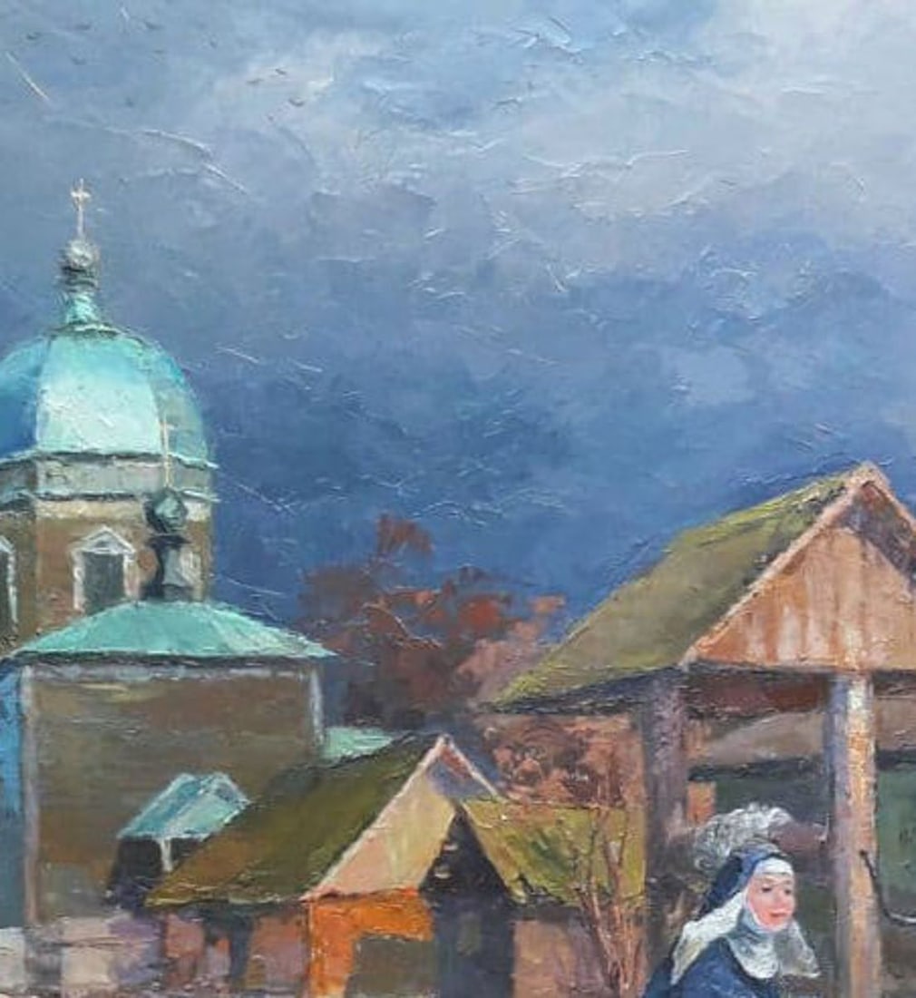 Oil painting Near the well Serdyuk Boris Petrovich - 4