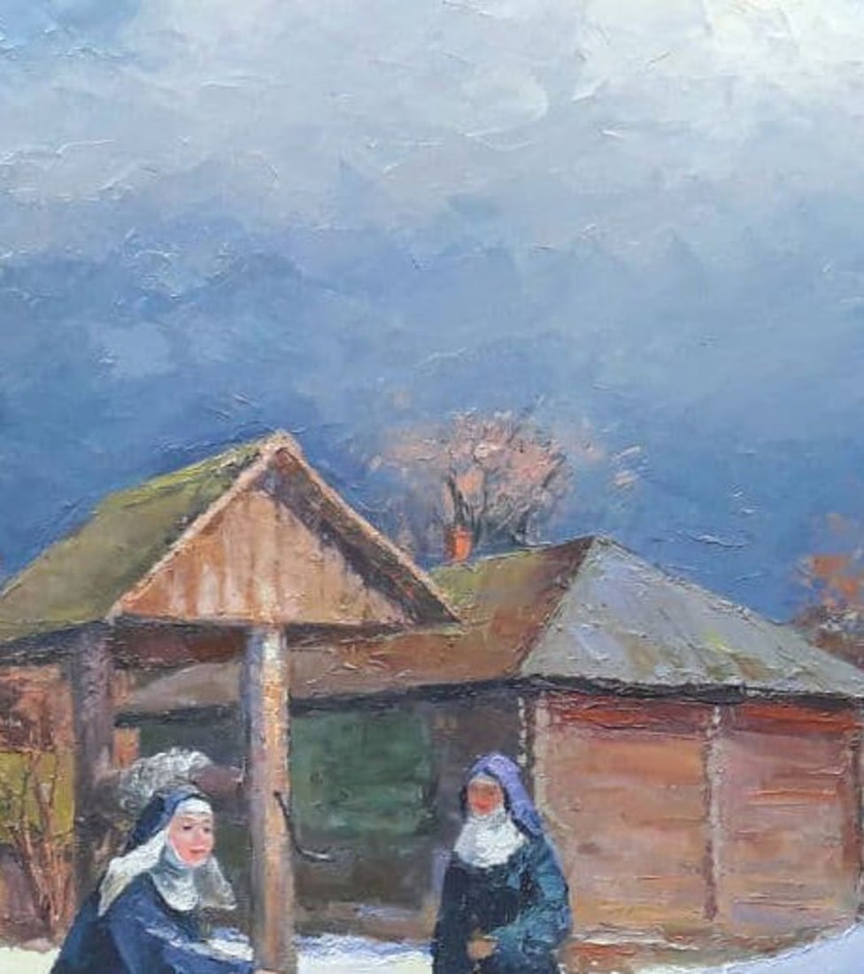 Oil painting Near the well Serdyuk Boris Petrovich - 5