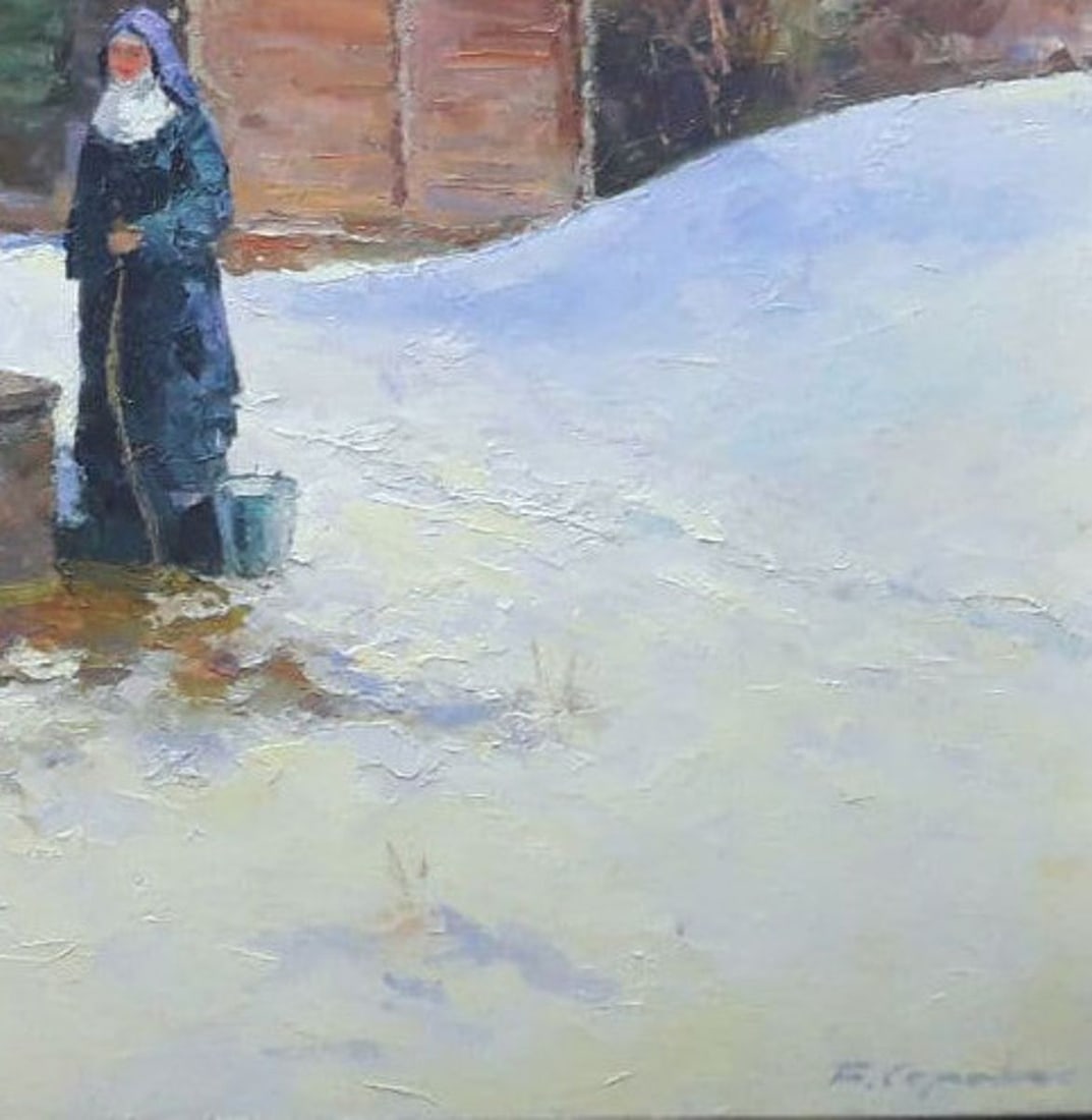 Oil painting Near the well Serdyuk Boris Petrovich - 7