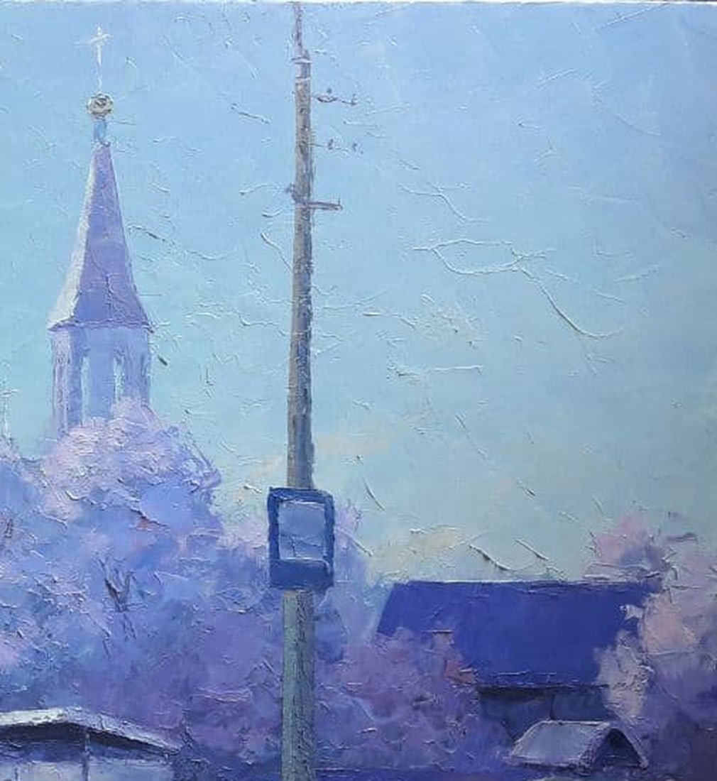 Oil painting Kremenchug. Cossack stop Serdyuk Boris Petrovich - 5