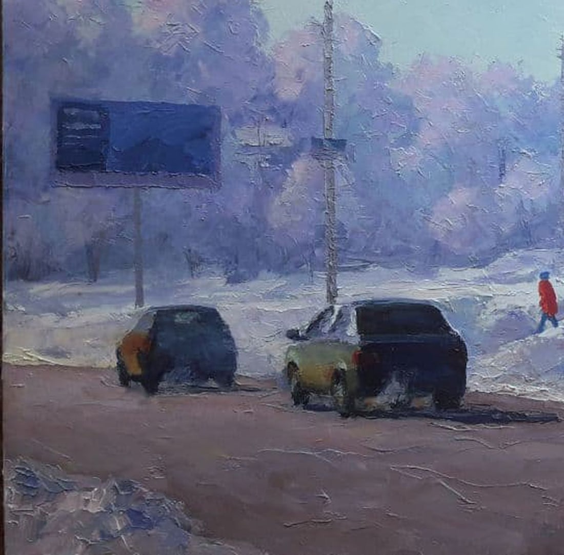 Oil painting Kremenchug. Cossack stop Serdyuk Boris Petrovich - 6