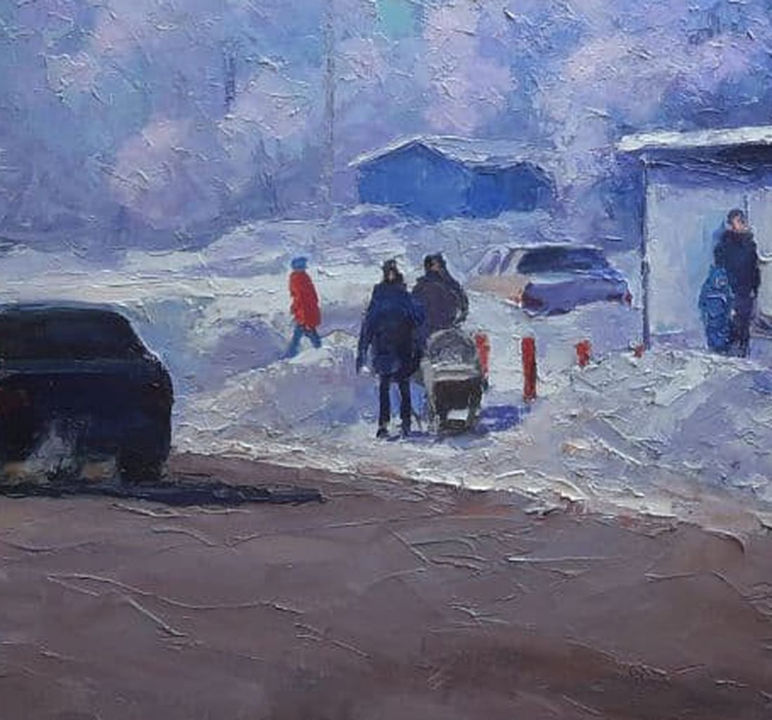 Oil painting Kremenchug. Cossack stop Serdyuk Boris Petrovich - 7