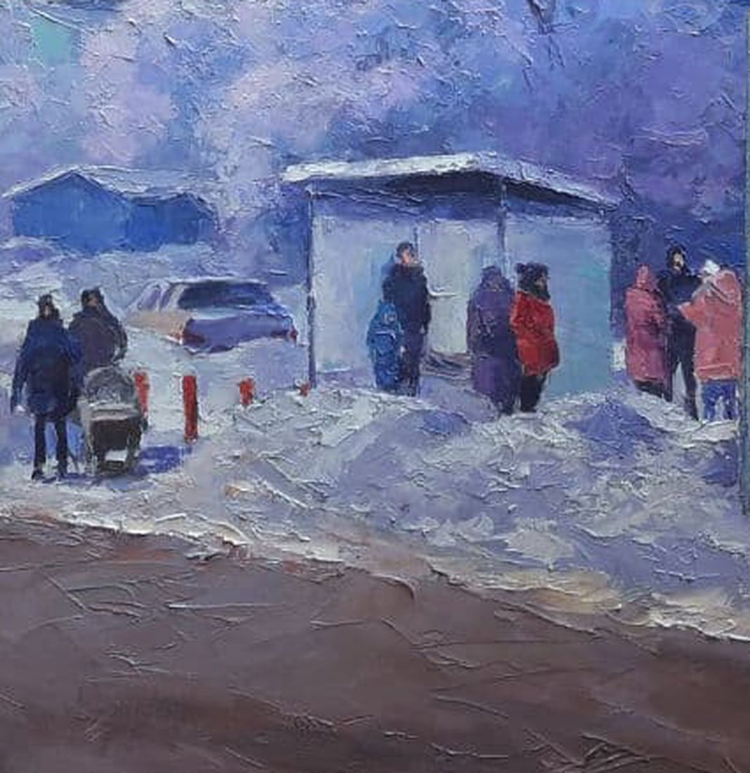 Oil painting Kremenchug. Cossack stop Serdyuk Boris Petrovich - 8