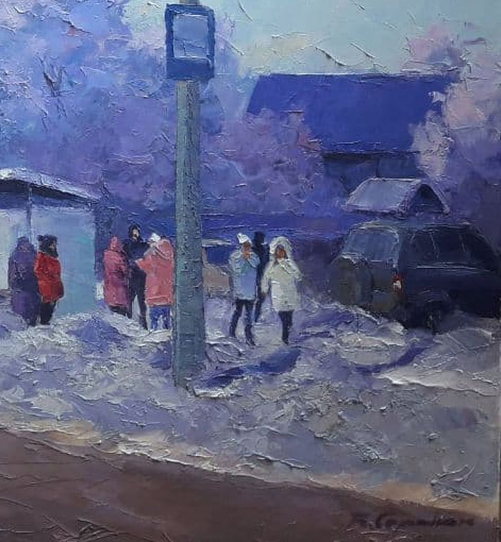 Oil painting Kremenchug. Cossack stop Serdyuk Boris Petrovich - 9