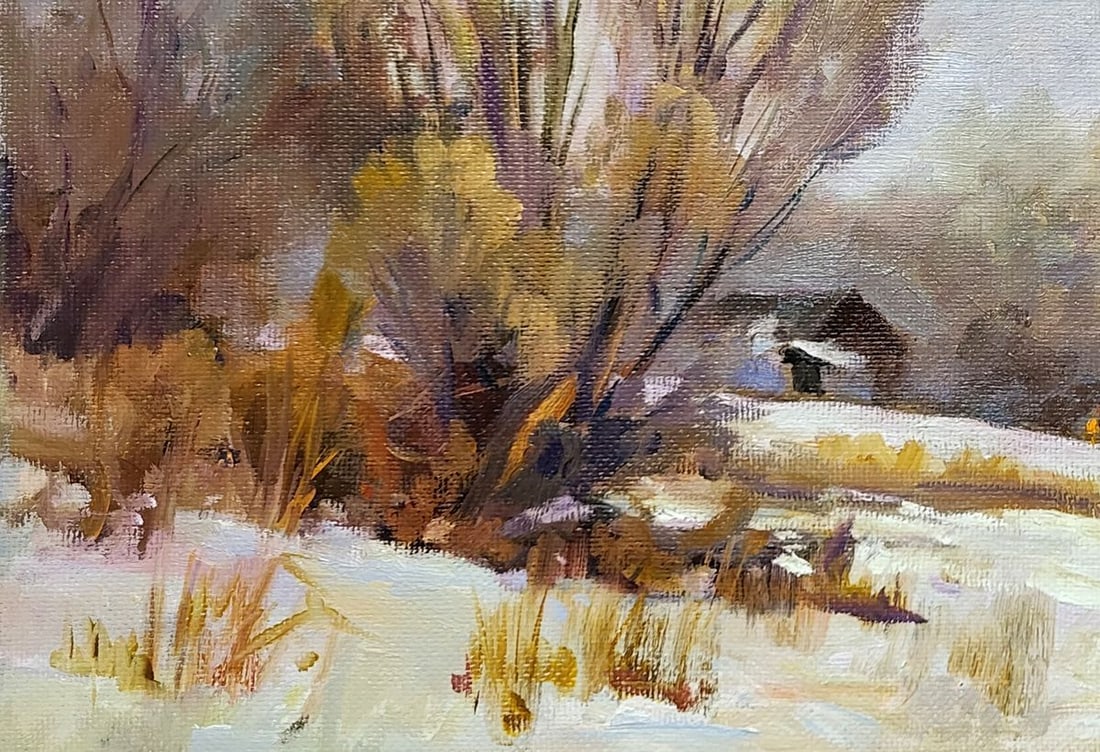 Oil painting The beginning of winter Serdyuk Boris Petrovich - 4
