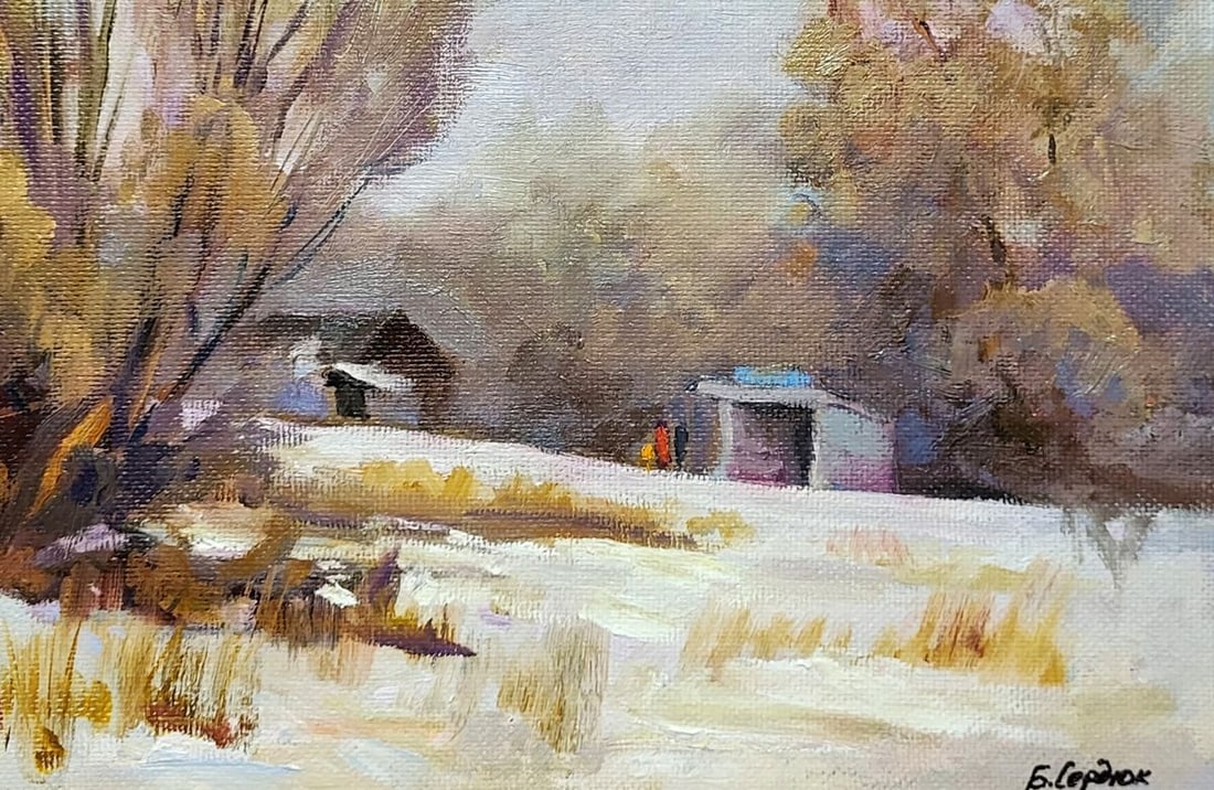 Oil painting The beginning of winter Serdyuk Boris Petrovich - 5