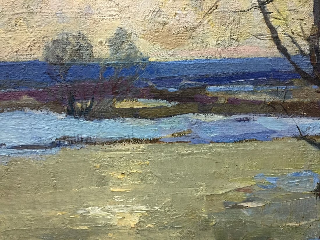 Oil painting Winter landscape Zakharov Fedor Zakharovich - 2