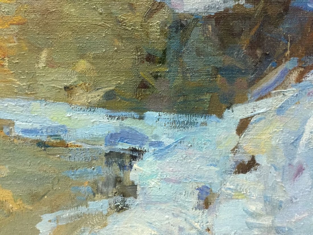 Oil painting Winter landscape Zakharov Fedor Zakharovich - 5