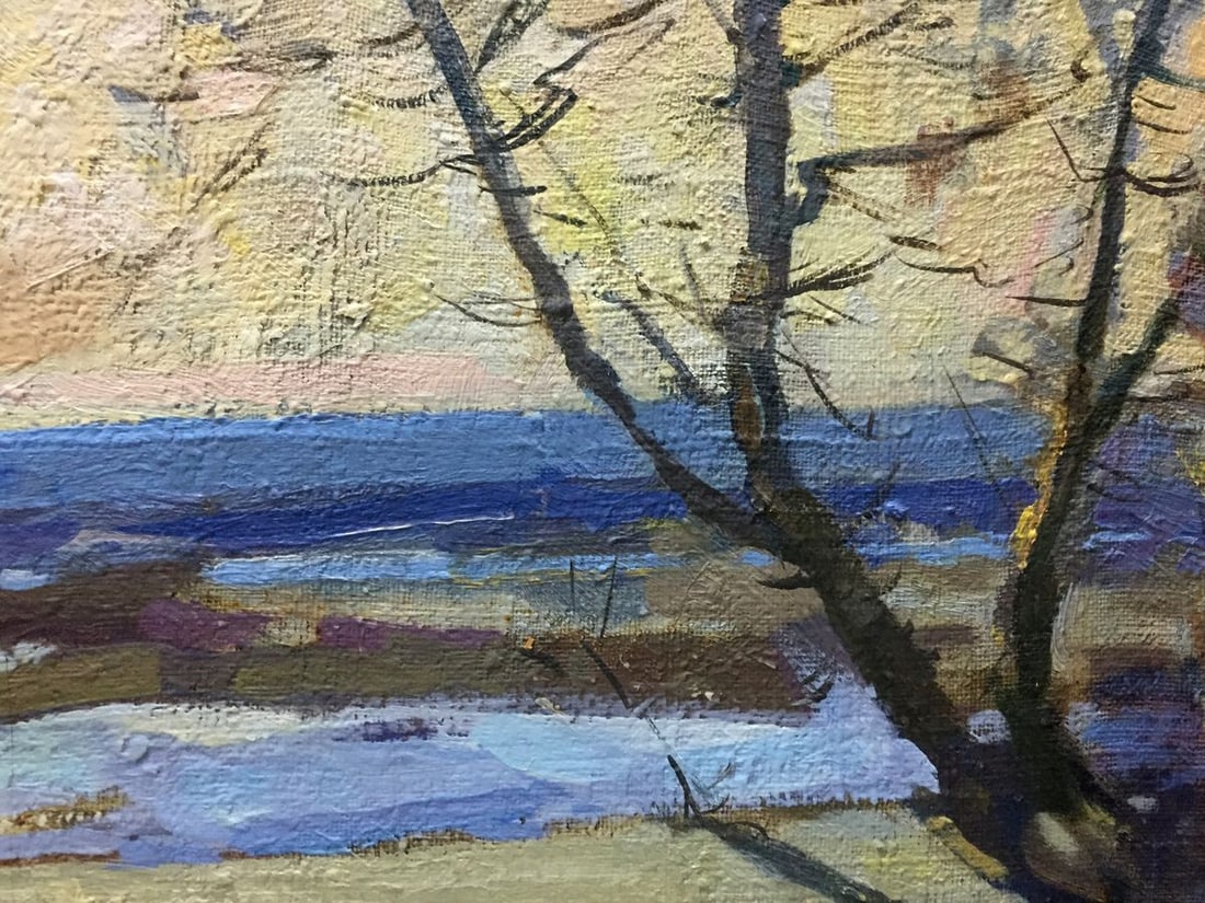 Oil painting Winter landscape Zakharov Fedor Zakharovich - 7