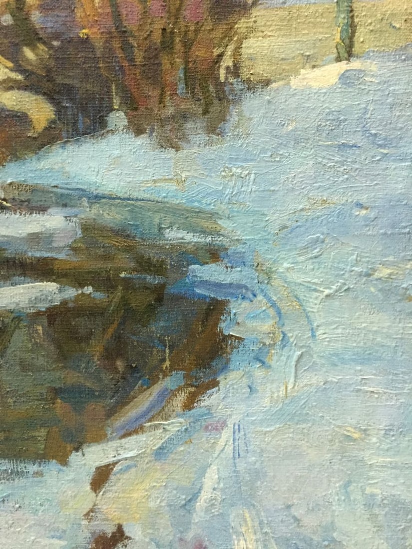 Oil painting Winter landscape Zakharov Fedor Zakharovich - 9