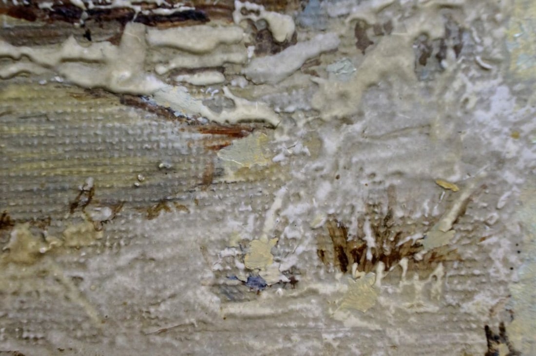 Oil painting Winter landscape - 5