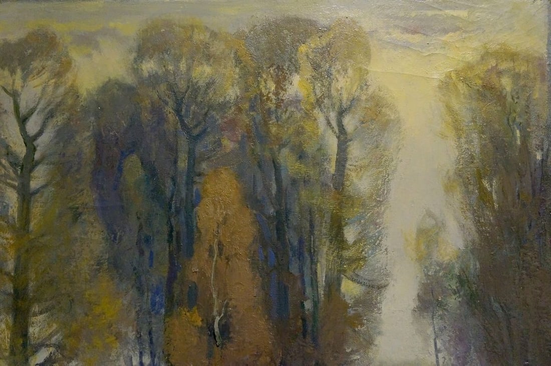 Oil painting Winter came Mynka Alexander Fedorovich - 4