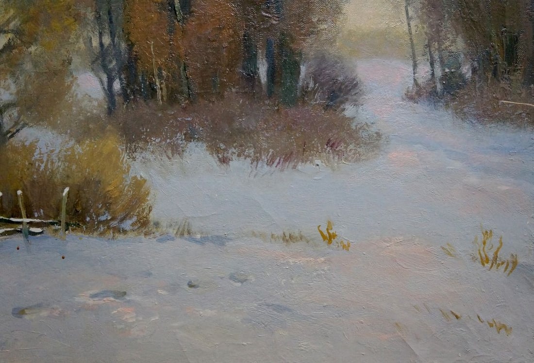 Oil painting Winter came Mynka Alexander Fedorovich - 5