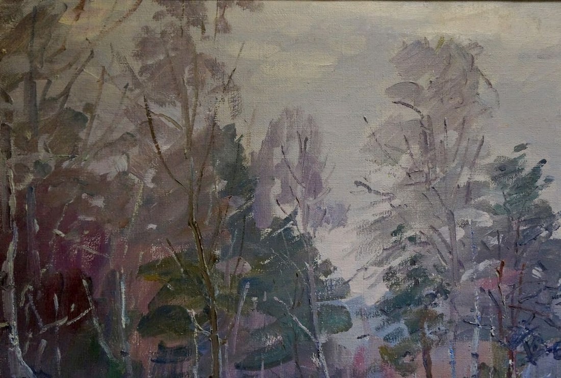 Oil painting Winter landscape V. Kisel' - 3
