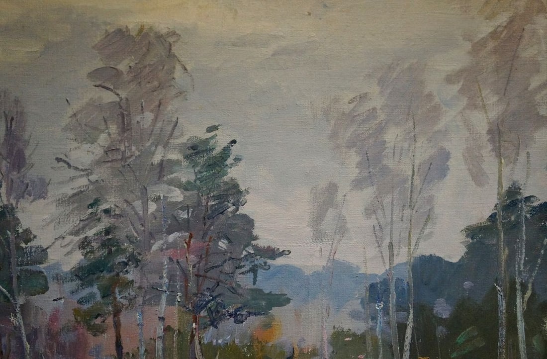 Oil painting Winter landscape V. Kisel' - 4