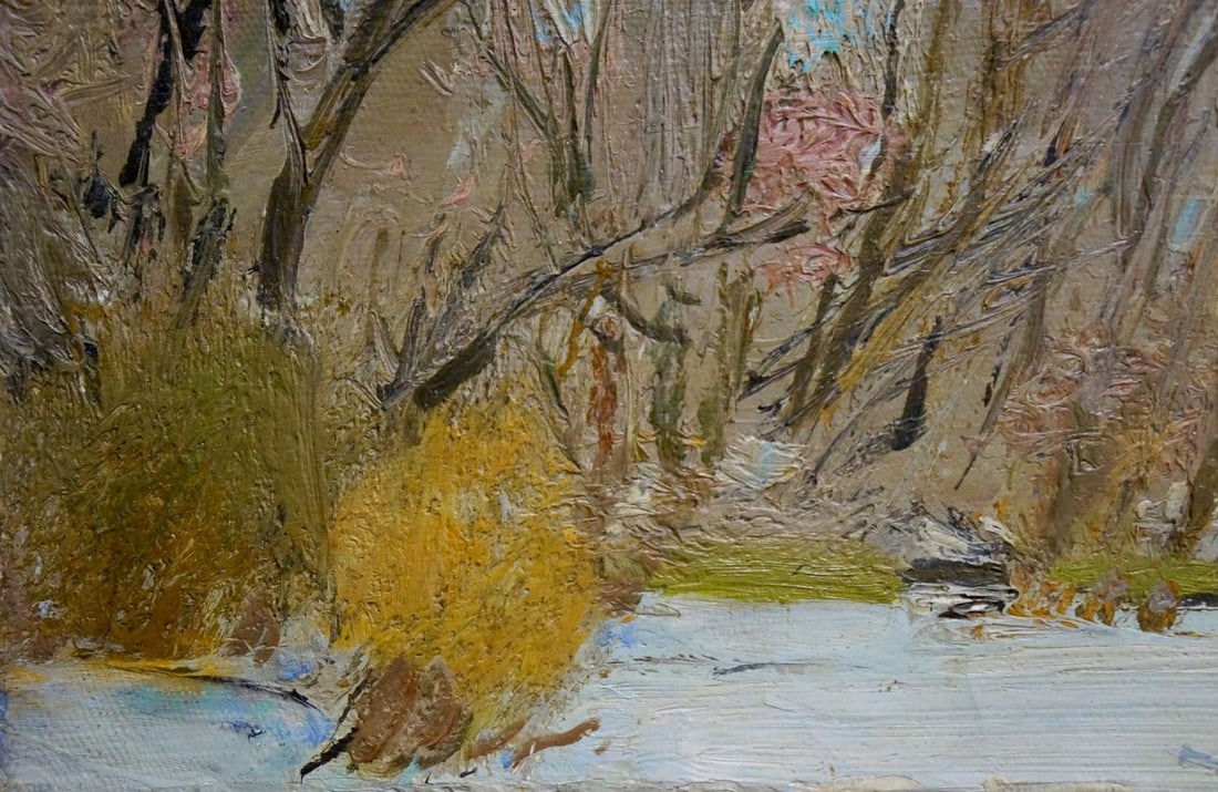 Oil painting End of winter Zaretsky Victor Ivanovich - 2