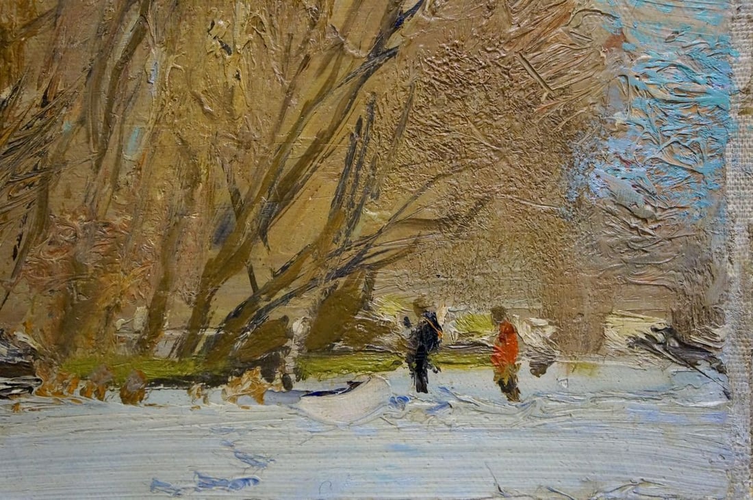 Oil painting End of winter Zaretsky Victor Ivanovich - 5