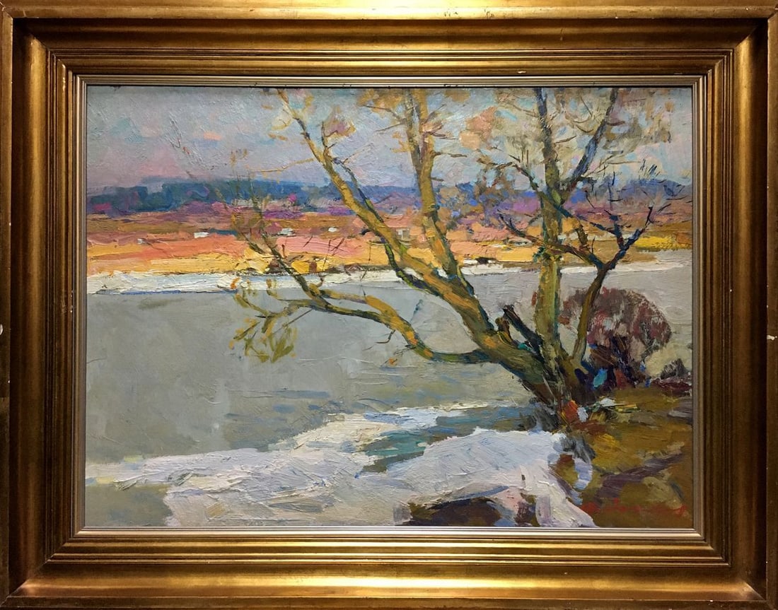 Oil painting Early winter Zakharov Fedor Zakharovich (1 of 14)