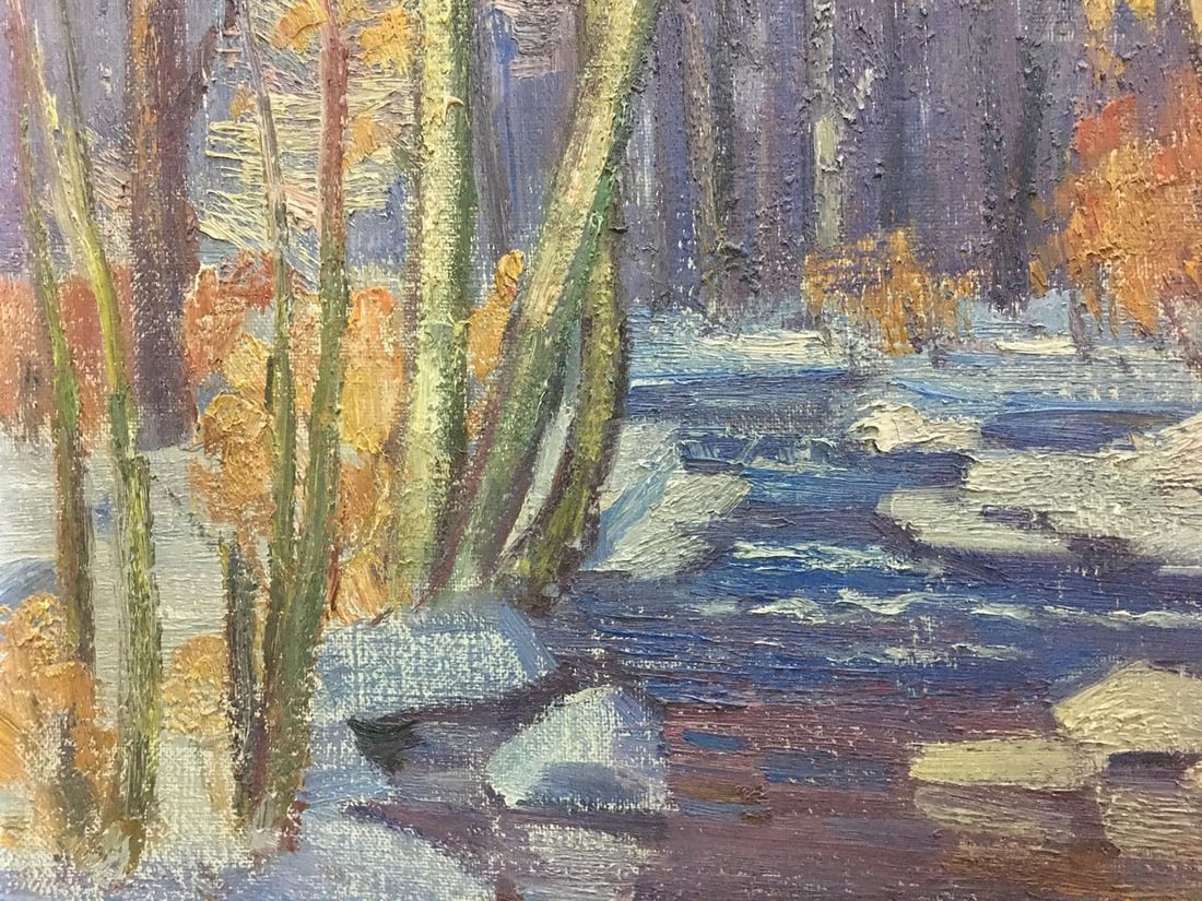 Oil painting End of winter Gabda Vasily Georgievich - 3
