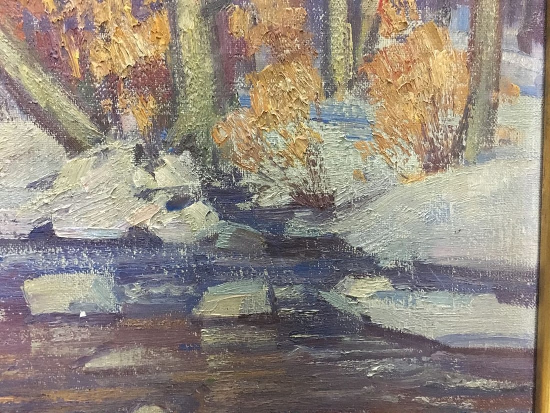 Oil painting End of winter Gabda Vasily Georgievich - 9